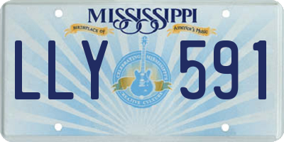 MS license plate LLY591