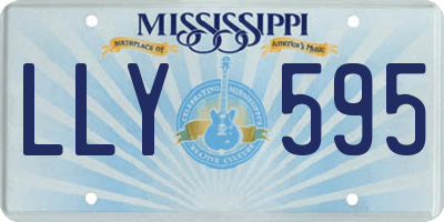 MS license plate LLY595