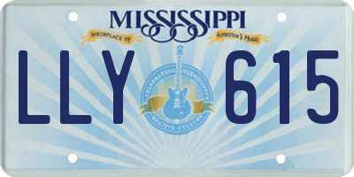 MS license plate LLY615