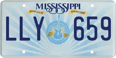 MS license plate LLY659