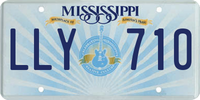MS license plate LLY710