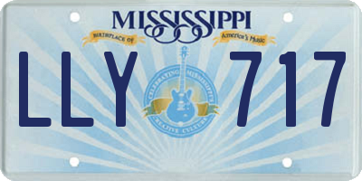 MS license plate LLY717