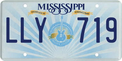 MS license plate LLY719