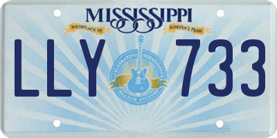 MS license plate LLY733