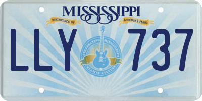 MS license plate LLY737