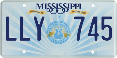 MS license plate LLY745