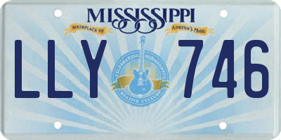 MS license plate LLY746