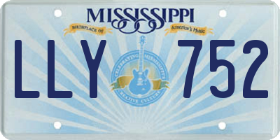 MS license plate LLY752