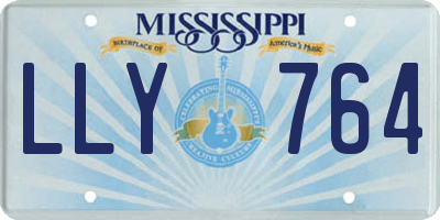 MS license plate LLY764