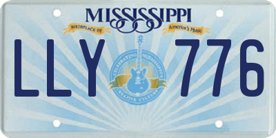 MS license plate LLY776