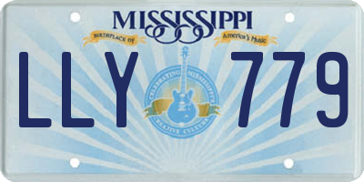 MS license plate LLY779