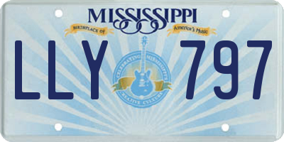 MS license plate LLY797