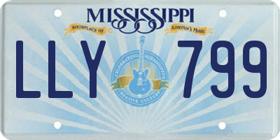 MS license plate LLY799