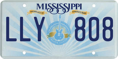 MS license plate LLY808