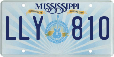 MS license plate LLY810