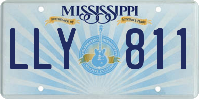 MS license plate LLY811