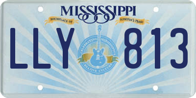 MS license plate LLY813
