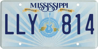 MS license plate LLY814