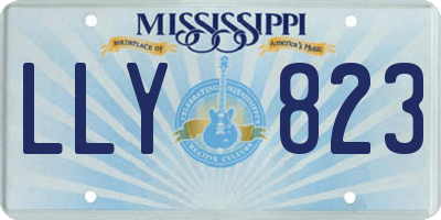 MS license plate LLY823
