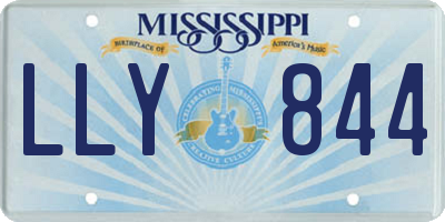 MS license plate LLY844