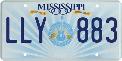 MS license plate LLY883