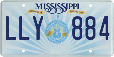 MS license plate LLY884