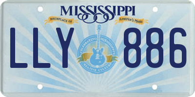 MS license plate LLY886