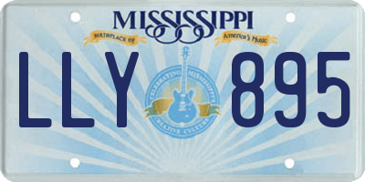 MS license plate LLY895