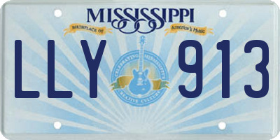 MS license plate LLY913