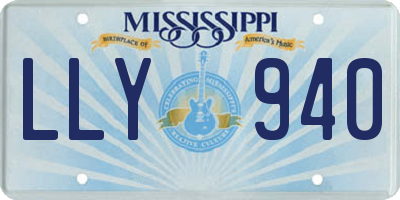 MS license plate LLY940