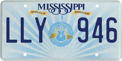MS license plate LLY946