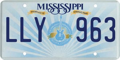MS license plate LLY963
