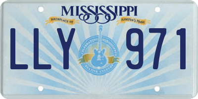 MS license plate LLY971