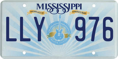 MS license plate LLY976