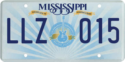 MS license plate LLZ015