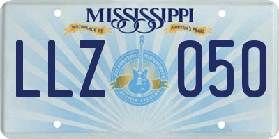 MS license plate LLZ050