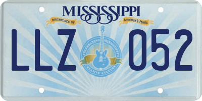 MS license plate LLZ052