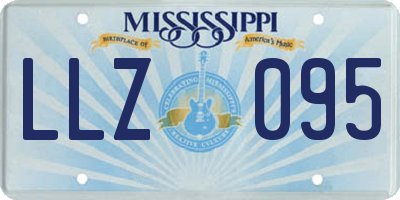 MS license plate LLZ095