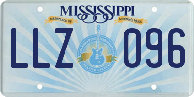 MS license plate LLZ096