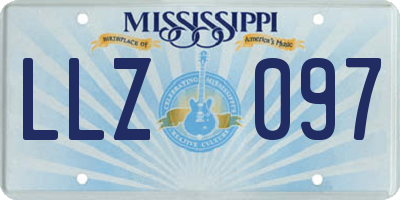 MS license plate LLZ097