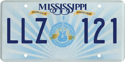 MS license plate LLZ121