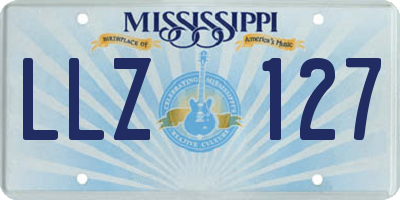 MS license plate LLZ127