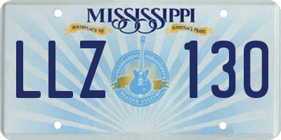 MS license plate LLZ130