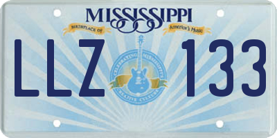 MS license plate LLZ133
