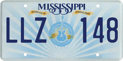 MS license plate LLZ148