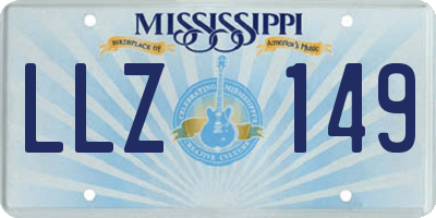MS license plate LLZ149