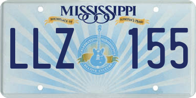 MS license plate LLZ155