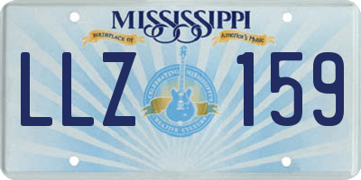 MS license plate LLZ159