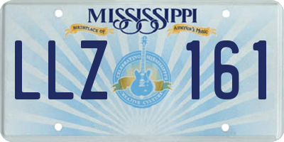 MS license plate LLZ161