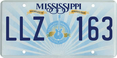MS license plate LLZ163